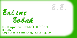 balint bobak business card